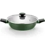 Monix M509900 Pack Batería de Cocina Forest - Cazo 16cm, Cacerolas Bajas 24 y 28cm, Cacerolas 20cm en Acero Inoxidable Apta Inducción